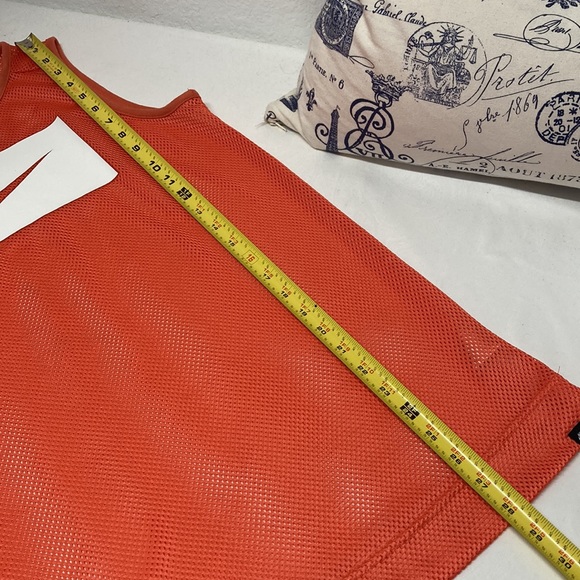 Nike | Orange Net Sleeveless Top Sz XS - Picture 8 of 9